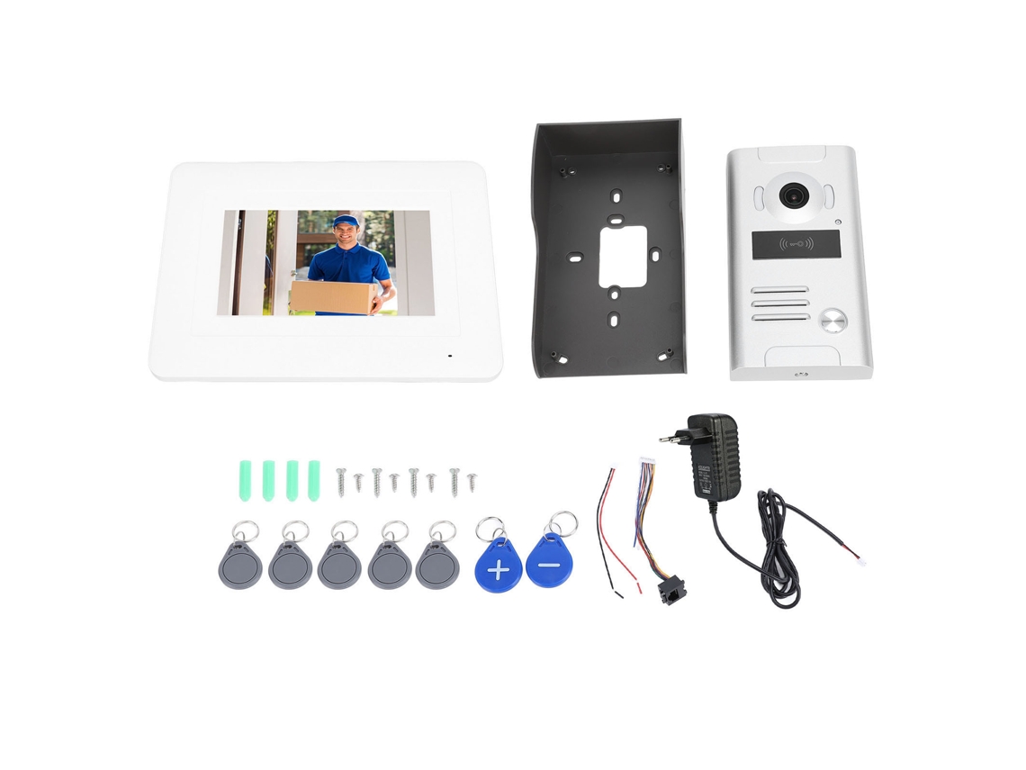 Sistema De Intercomunicación Video 1080p Hd Timbre De Video Cableado Con Pantalla Táctil De 7 Pulgadas Plug Eu