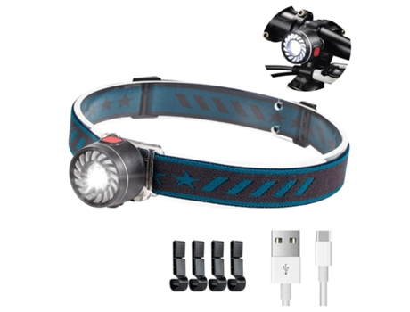 BISBISOUS Linterna Frontal Led Recargable Adultos Niños Ligero 1 Onza 7 Modos Luz Roja Negro VIGA EUROPE