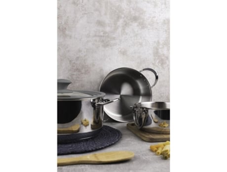 Masterpro Foodies Batería Cocina Acero Inoxidable 4 Pzas