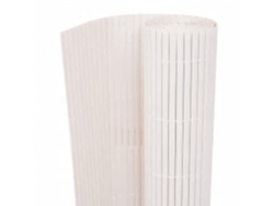 Valla de jardín de doble cara, 90 x 400 cm, color blanco, WSD694171, Lovely Home