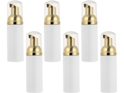 Juego de 6 botellas de plástico vacías para espuma, recargables e ideales para la fabricación de espuma.