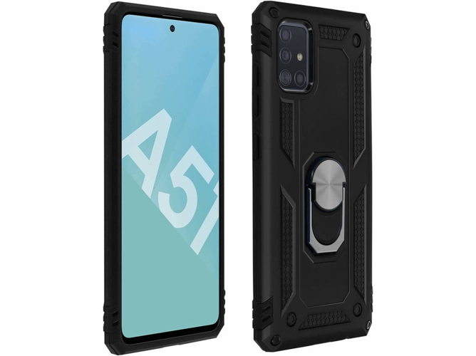 Carcasa Samsung Galaxy A51 AVIZAR Anillo Negro