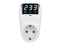 Enchufe Con Protección Contra Sobretensiones Y Pantalla Digital De 16 A Y 3680 W Para Electrodomésticos.