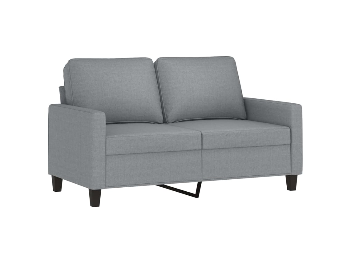 Sofá de 2 plazas de tela VIDAXL gris claro (120 cm)