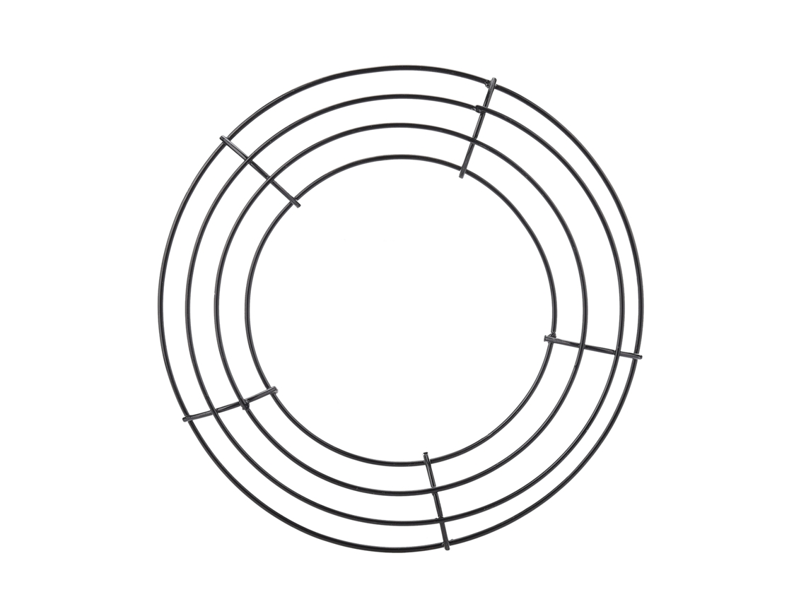 Paquete de 5 anillos de hierro para coronas de metal, decoración navideña, lazos de hierro circulares.