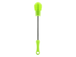 Cepillo De Silicona Para Botellas Con Mango Antideslizante, Giratorio 360°, Para Limpieza De Cocina, Verde/azul.
