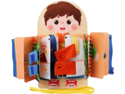 Tableau Dactivités,jouets Éducatifs Apprentissage Compétences Vie Jeu En Bois Évolutif 3 Ans Et P Gokoco