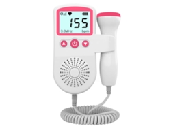 Doppler Fetal Rosa, Monitor De Frecuencia Cardíaca Para Bebés, Pequeño Y Práctico.