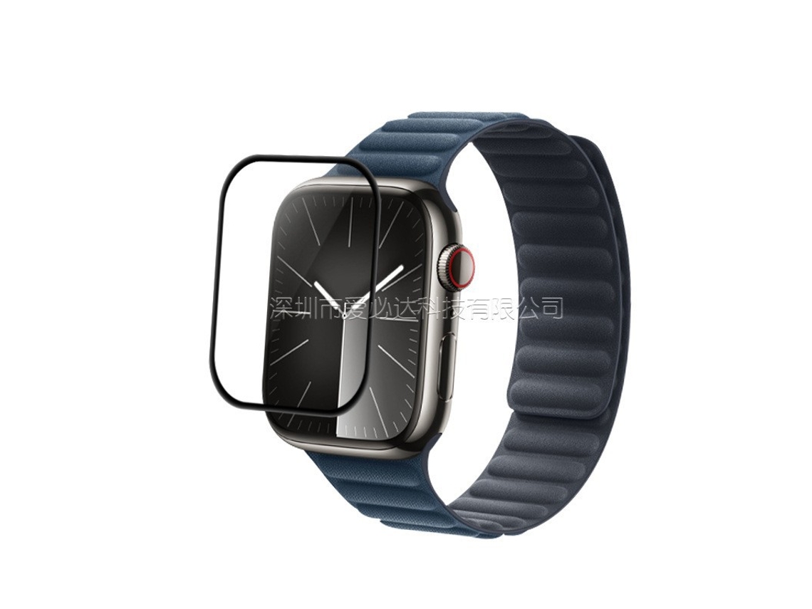 Adequada Paraiwatch 10 46mm, Película Curva 3d De Material Composto, Preta, Com Embalagem.