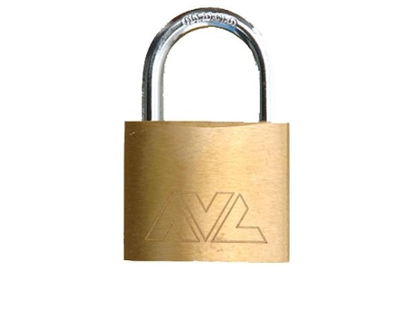 Avl candado laton arco normal 25 mm c25