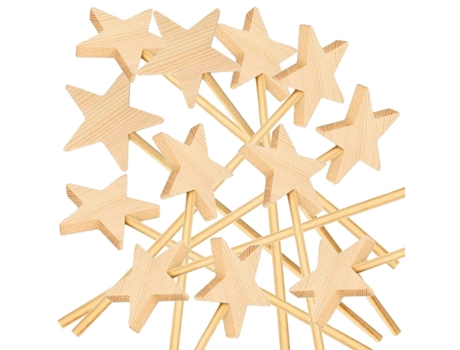 12 varitas mágicas de madera 23 cm ARTEMIO