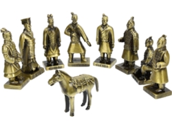 Guerreros Artesanía Estabilidad Terracota Aleación Figura Retro Única Decoración Hogar Oficina Coleccionistas