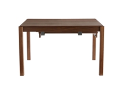 Mesa de comedor extensible rectangular nórdica con acabado en nogal 125-238cm AGALI MILIBOO