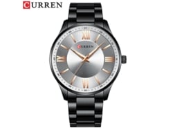 Reloj De Cuarzo Impermeable (blanco Y Negro), Estilo Delgado, Correa De Acero Inoxidable, Reloj De Negocios Para Hombre.
