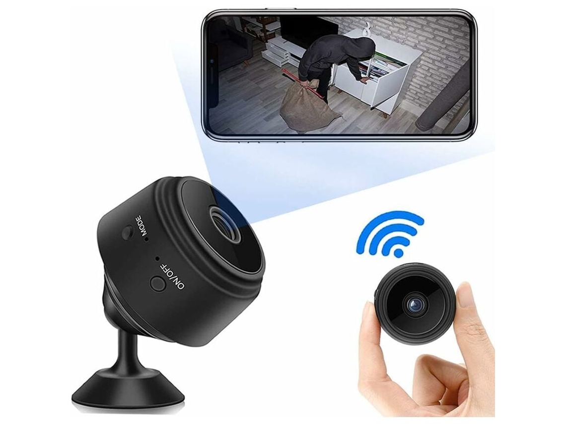 Minicámara Wifi Oculta Mdug, Cámara De Seguridad Inalámbrica 1080p Con Visión Curva Y Detección De Movimiento
