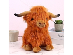 Peluche De Vaca De Las Tierras Altas Simulada, Nuevo Y De Alta Calidad.