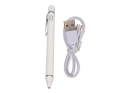 Caneta Estilete Digital Pencil Ponta Fina 1-2mm Tela Sensível Ao Toque Para Tablet Ios Android Branco
