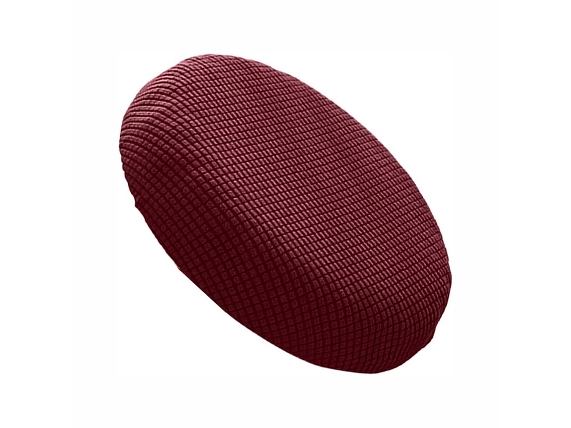 Funda elástica color vino para taburete de reminiscencia