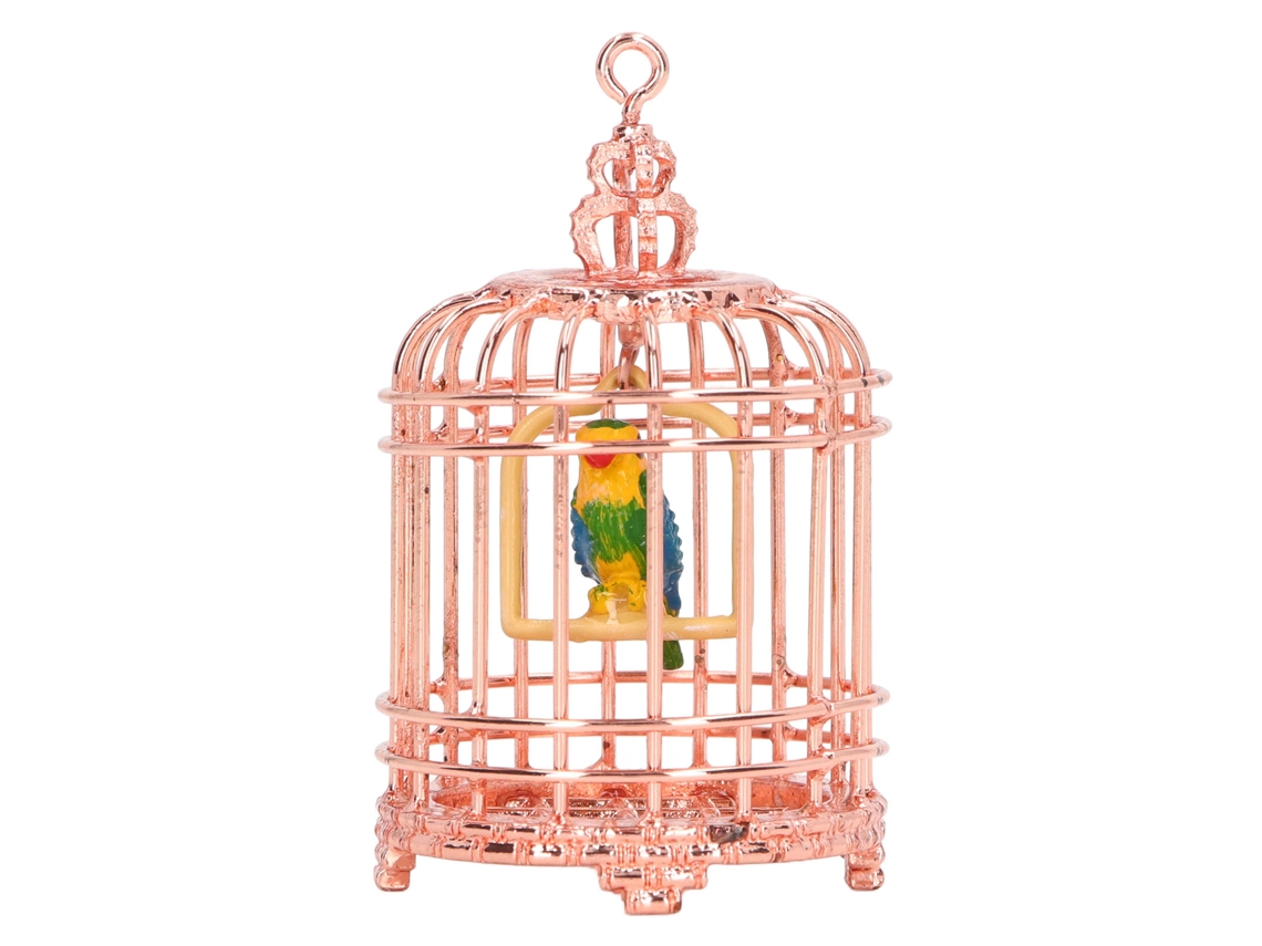 Jaula De Metal En Miniatura Para Casa De Muñecas 1/12 1/6 Decoración En Oro Rosa