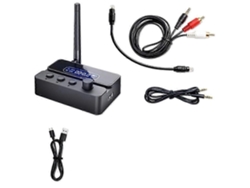 Transmisor y receptor de audio Bluetooth 5.4 2 en 1 para TV, PC y auriculares.