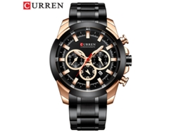 Reloj de hombre moderno, resistente al agua, multifuncional, con seis manecillas y brazalete de acero inoxidable. MDUG