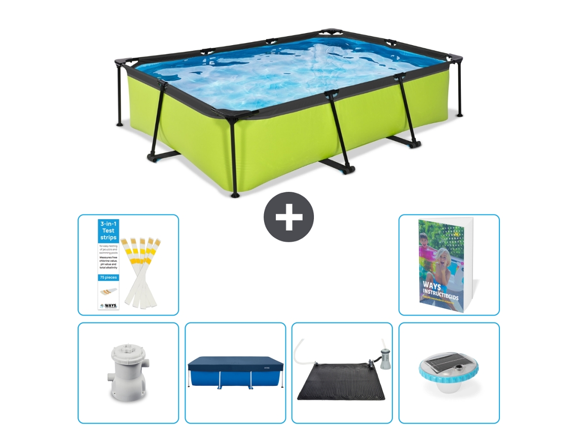 Exit-toys Piscina Exit Retangular - 300x200x65 Cm - 7-peças S328