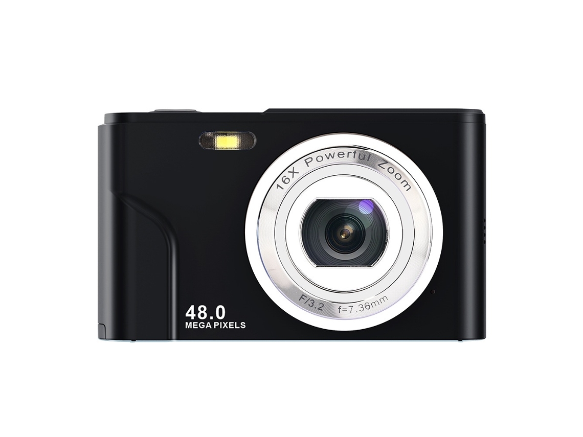 Cámara Digital Uhd De 48 Mp Para Fotografía, Videocámara Para Vlogs De 1080p Con Pantalla De 2,4 Pulgadas Y Enfoque Automático (negra)
