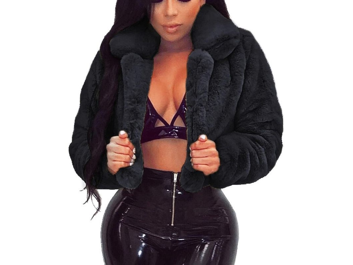 2026-chaqueta Corta Mujer De Pelo Falso Rosa Caliente Sherpa Abrigo Suave Invierno Forro Polar