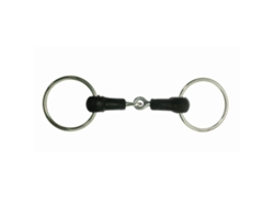 Bocado de anilla libre articulado de caucho duro para caballos WEATHERBEETA Korsteel