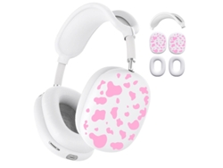 Funda De Silicona Para Airpods Max, Estampado De Vaca, Tpu Suave Resistente A Los Arañazos (rosa) Czhhmart