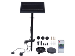 Fuente solar flotante con luz, 9V 8W, con control remoto, para decoración de jardines y exteriores.