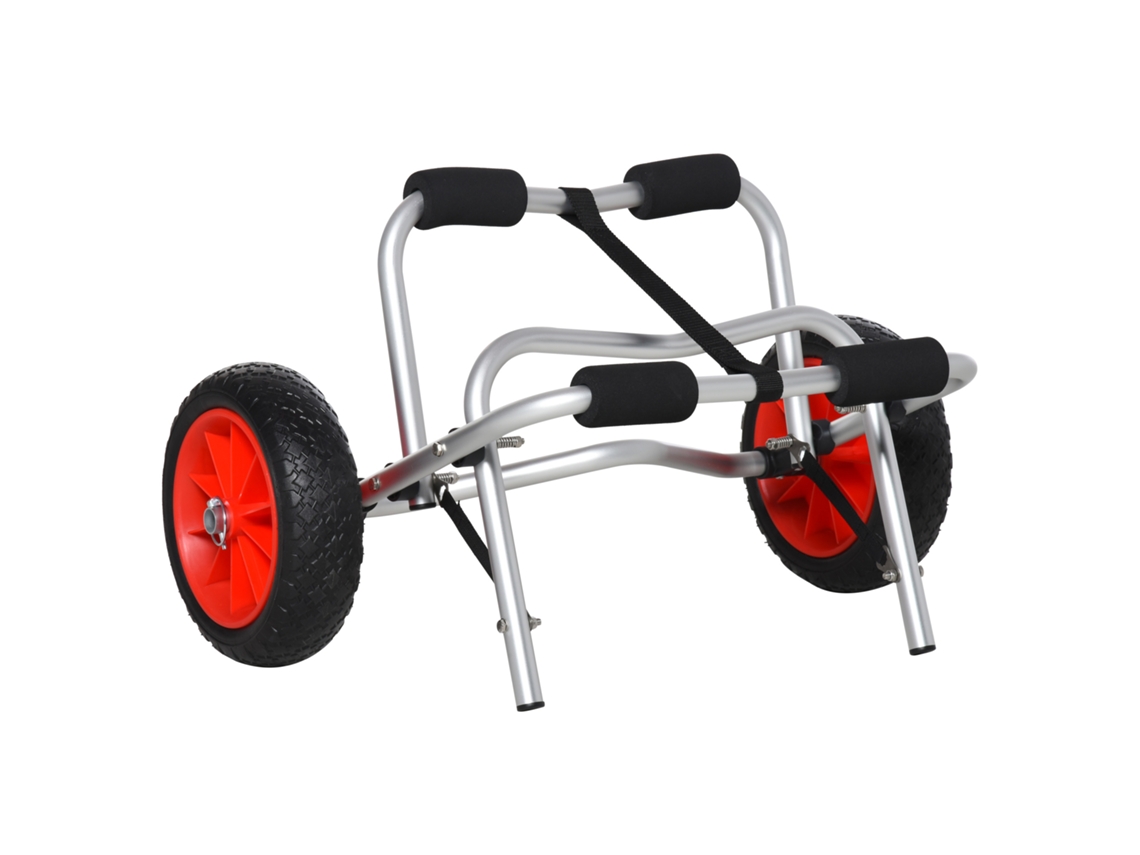 Carro de aluminio plegable para canoa, kayak y tabla de surf, 75 kg, VELTRIX