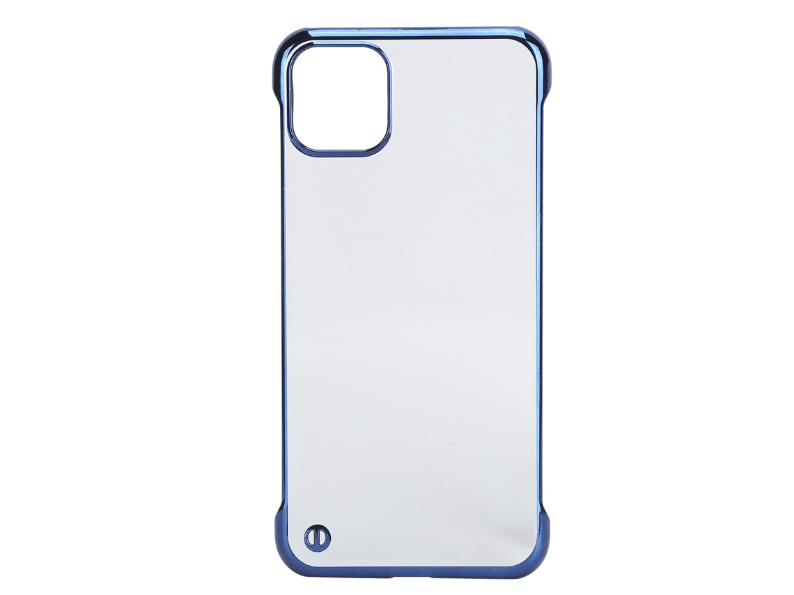 Capa De Celular Eletroplacada Hard Pc Transparente Borda Parcial Para Iphone 11pro Max