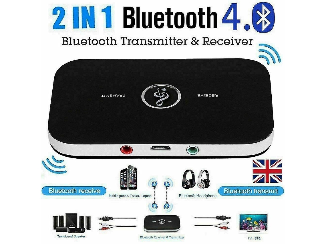 Transmisores Bluetooth 5.0 Receptor inalámbrico Transmisor Adaptador de audio Hi-Fi RCA a 3,5 mm Aux Rosewell