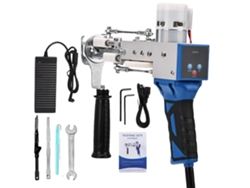 Pistola para mechones de alfombras, alta velocidad, compatible con doble capa, color azul