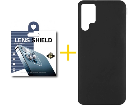 Carcasa + 1 Protector de Cámara para Samsung Galaxy S22 Ultra 5G SKYHE Negro