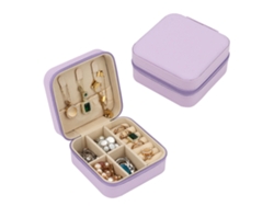 Joyero Portátil Para Anillos, Pendientes, Collares Y Pulseras (Morado) GERTIZ