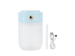 Mini humidificador de aire de 250 ml con USB y luz de colores para coche, sala de estar y oficina.