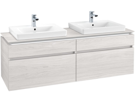 Villeroy &amp Boch Legato Vanity unit B677 1600x550x500mm 2 lavabos iluminación LED