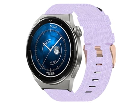 Correa de reloj inteligente para Huawei Watch GT3 Pro 43 mm 20 mm Correa de reloj de nailon (púrpura claro)