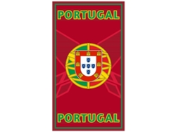 Toalla De Playa Microfibra Portugal Con Escudo Rojo