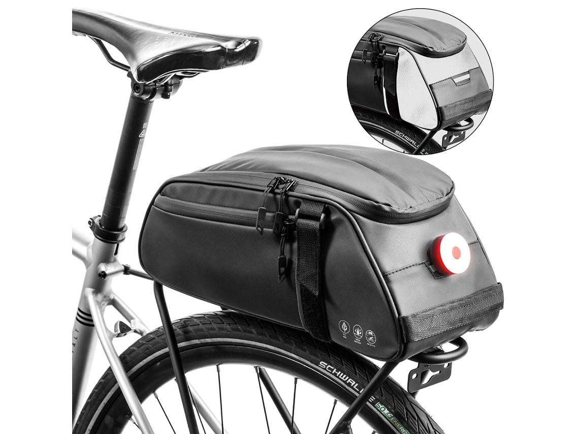 Bolsa Multifuncional Para Portaequipajes Trasero De Bicicleta, Mochila De Hombro Impermeable Para Exteriores, 8l