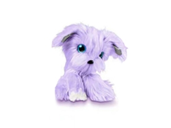 Ats-juguete De Peluche De Baño Y Aseo Falso Perro Morado Mascota De Adopción Sorpresa Para Niños Niñas Y Niños