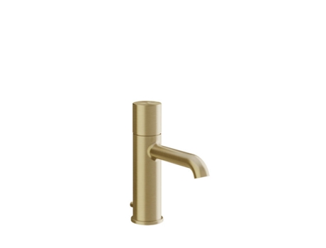 Mezclador monomando para lavabo Gessi Habito, con caño, con descarga de emergencia, proyección de 131 mm, UNITO, 70001