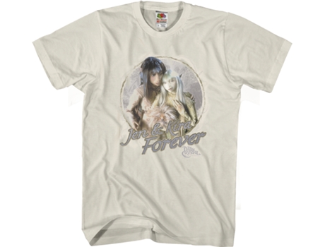 Camiseta Unisexo DEEPSTONE Jen and Kira Forever Dark Crystal Crema (M)