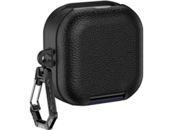 Estuche Texturizado Con Soporte Para Auriculares Buds 4 Y Buds 4 Pro. Protección Completa En Cuero.
