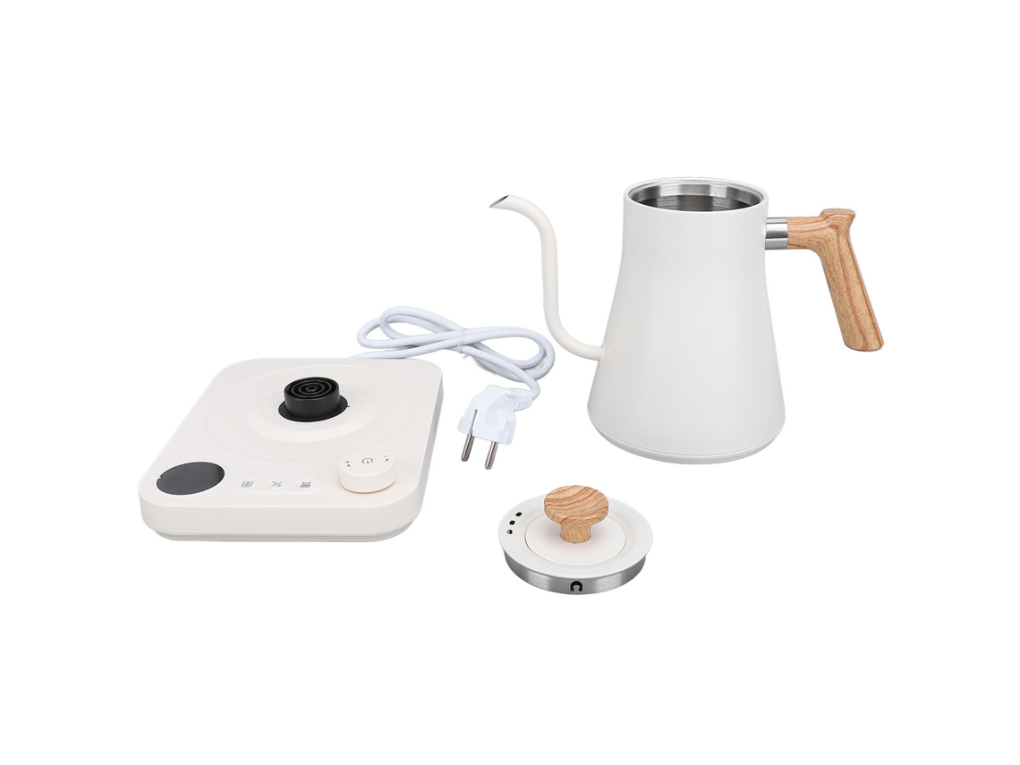 Hervidor Eléctrico De Cuello De Cisne De 1200 W, Acero Inoxidable 304, Con Control De Temperatura Y Pantalla Lcd.