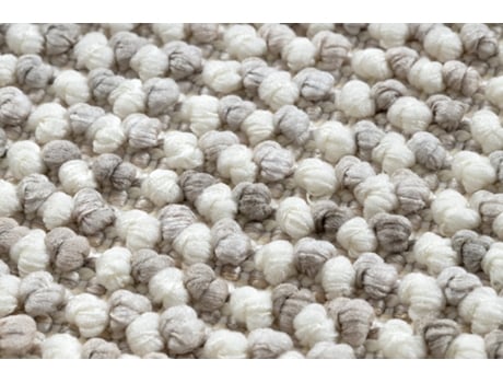 Alfombra DYWANY LUSZCZOW NANO EO78C Melange bucle tejido plano gris / blanco