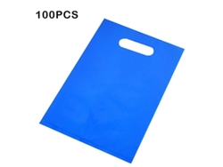 100 Bolsas De Plástico Con Asa Y Logotipo Personalizado Para Compras Multiusos (sin Coste De Impresión)