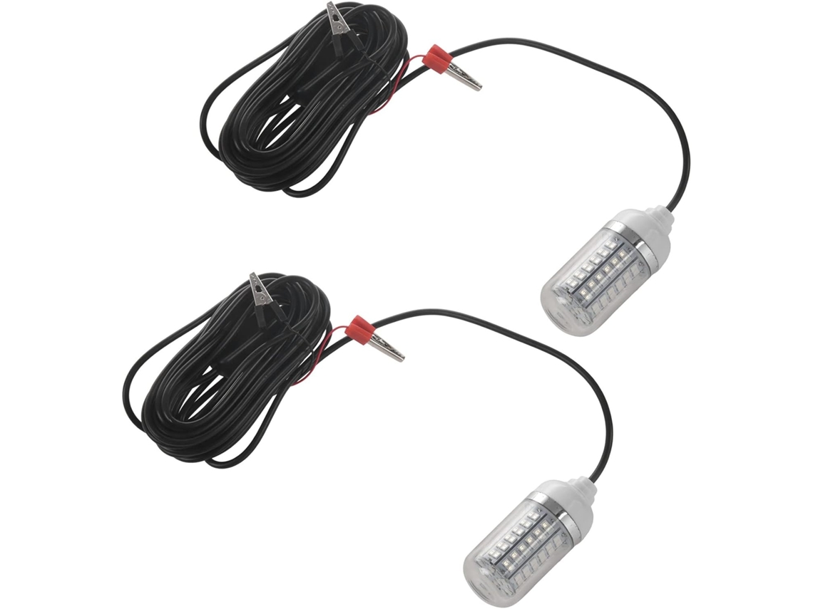 2 Luces Led Subacuáticas De Pesca De 12 V, 108 Unidades, Color Verde, Para Encontrar Señuelos De Pesca.